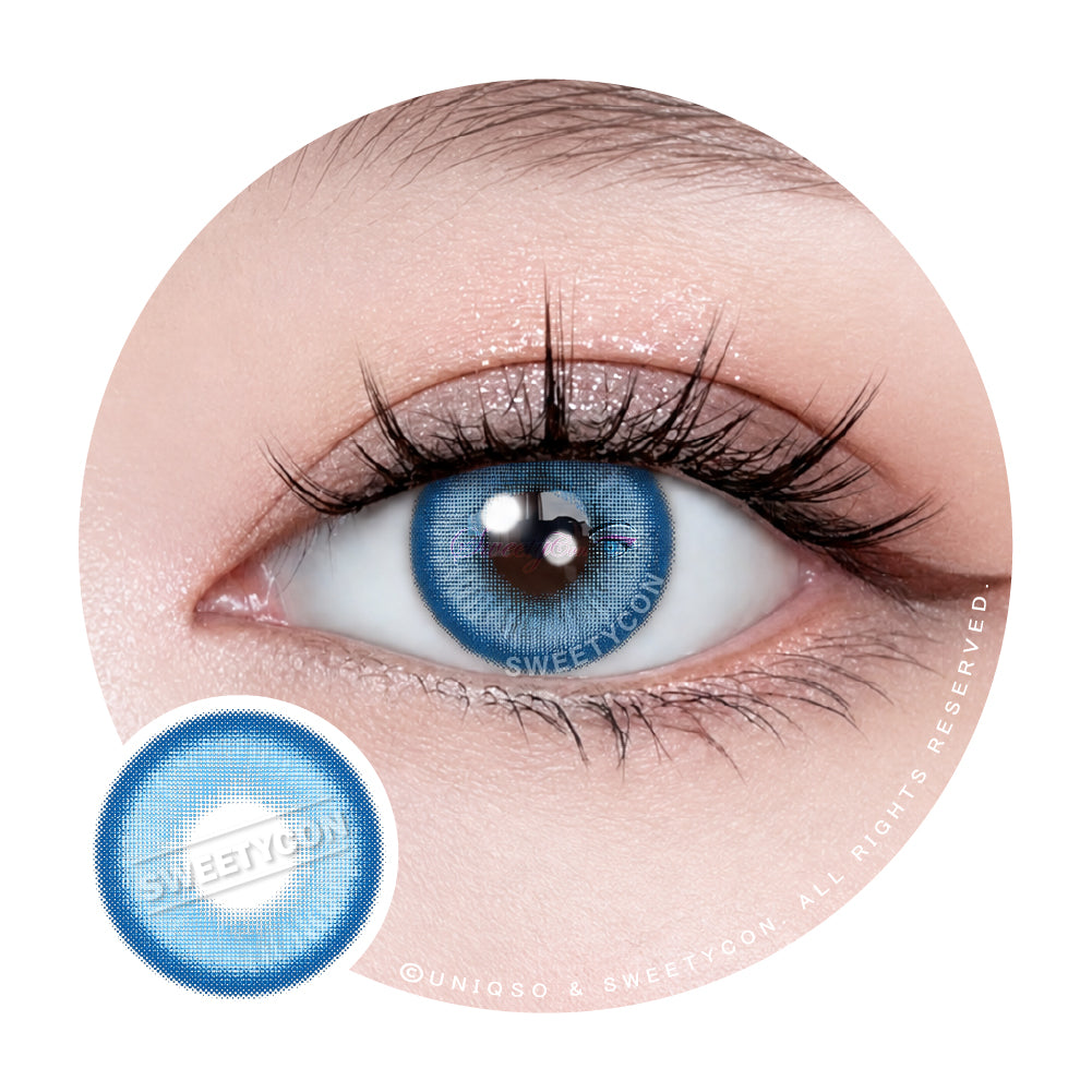 Sweety Halo Blue (1 lens/pack)-Colored Contacts-UNIQSO Canada