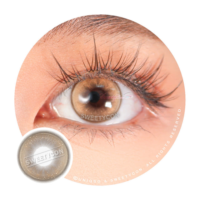Sweety Butterfly Brown (1 lens/pack)-Colored Contacts-UNIQSO