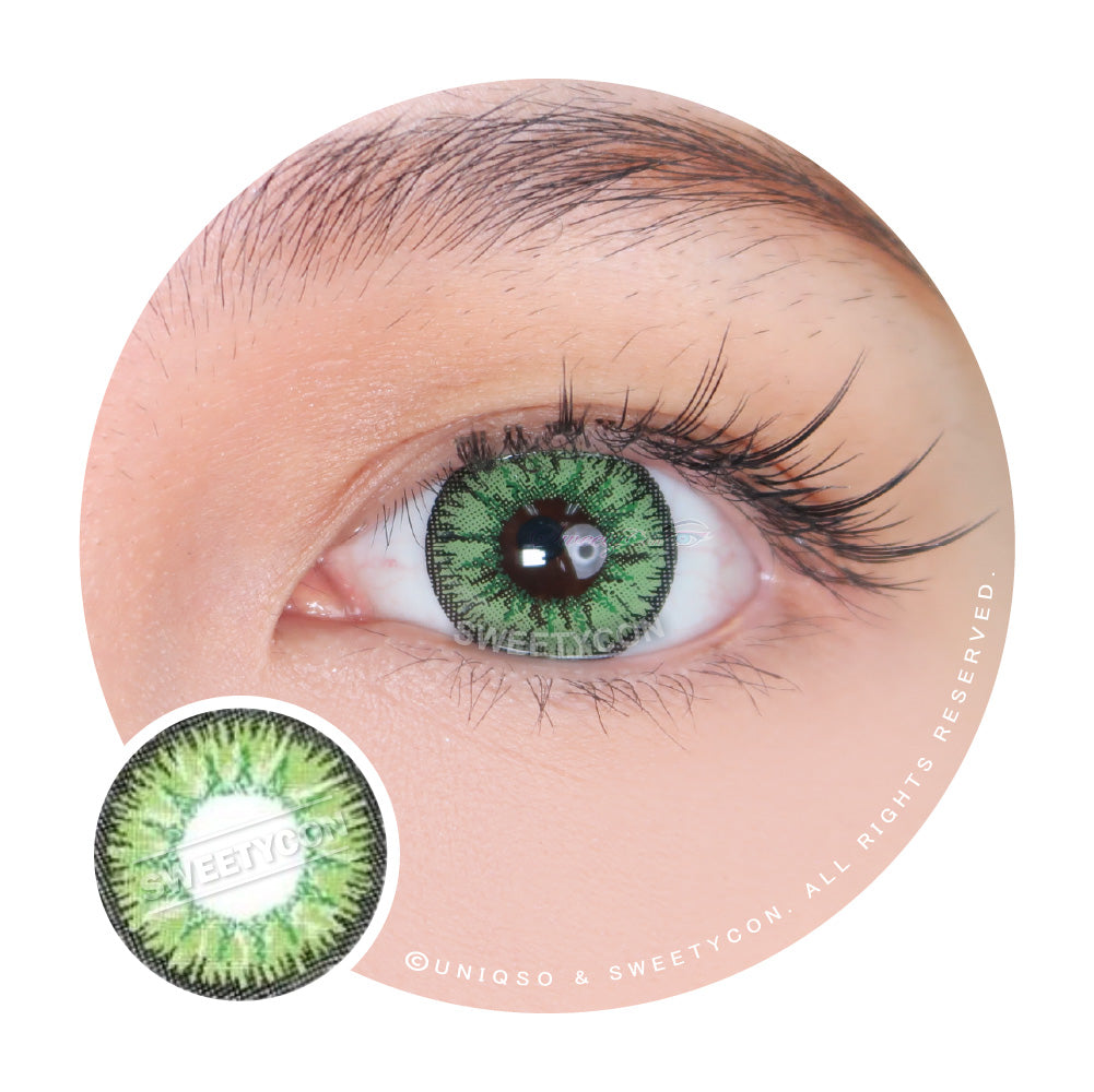 Sweety Candy Green (1 lens/pack)-Colored Contacts-UNIQSO