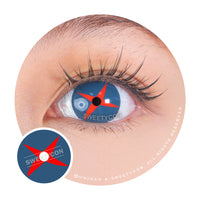 Sweety Crazy Knave Cross (1 lens/pack)-Colored Contacts-UNIQSO