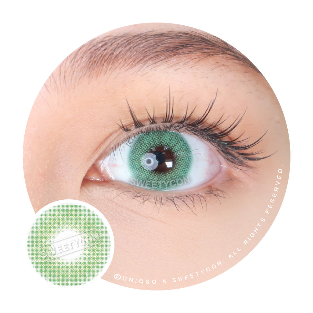 Sweety Hidrocor Emerald (1 lens/pack)-Colored Contacts-UNIQSO