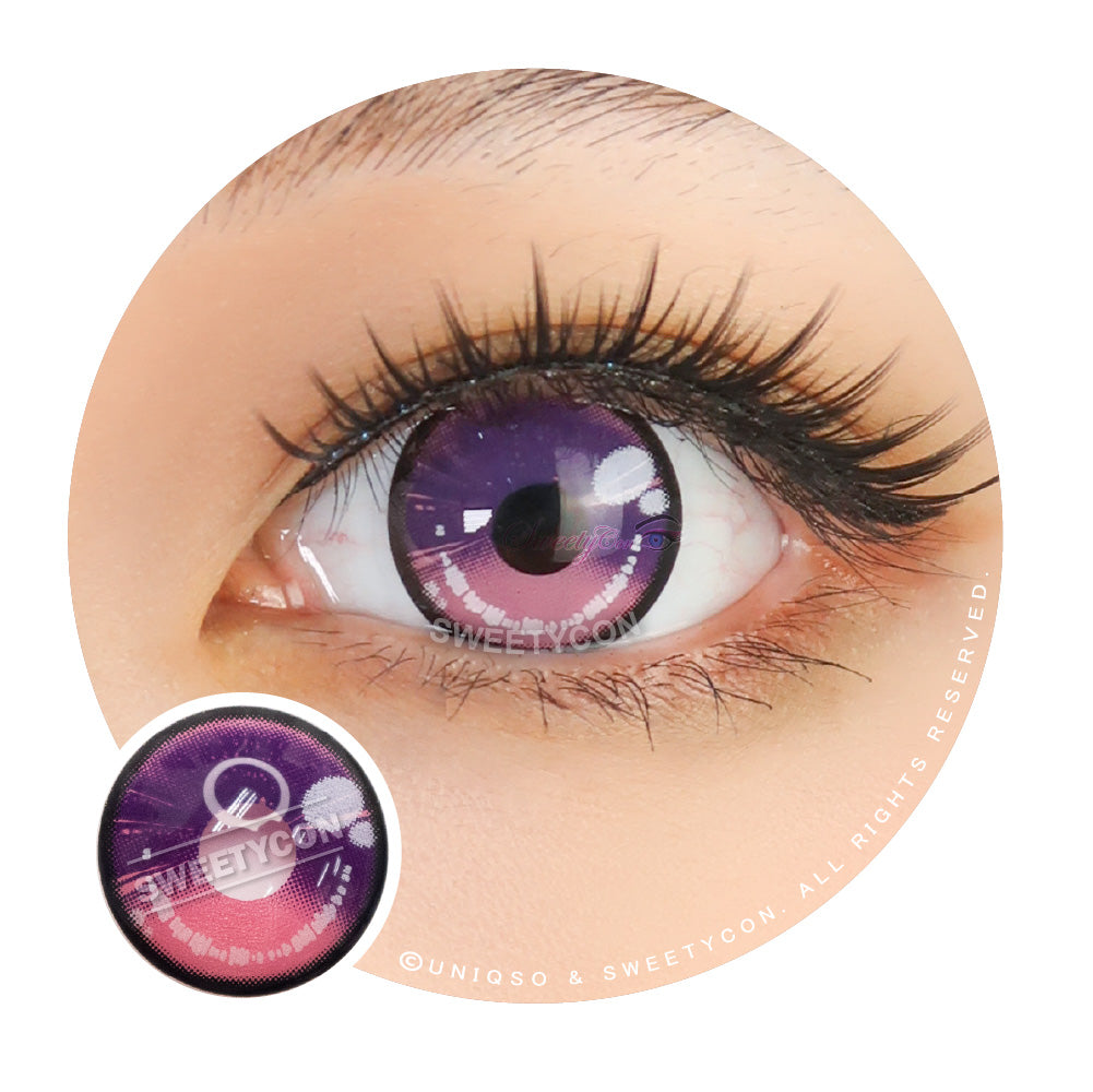 Sweety Anime 2 Purple Pink (1 lens/pack)-Colored Contacts-UNIQSO