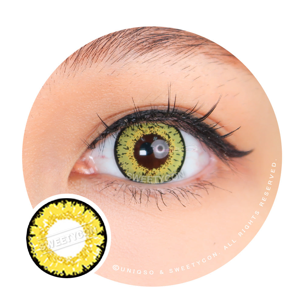 Sweety Queen Light Yellow (1 lens/pack)-Colored Contacts-UNIQSO