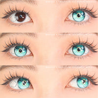 Sweety x Eyesinger Aqua Gemstone (2 lenses/pack)-Colored Contacts-UNIQSO Canada
