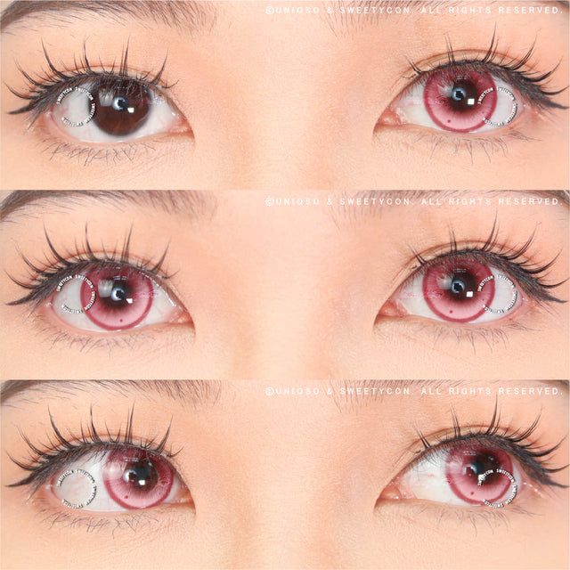 Sweety Dust Rose (1 lens/pack)-Crazy Contacts-UNIQSO