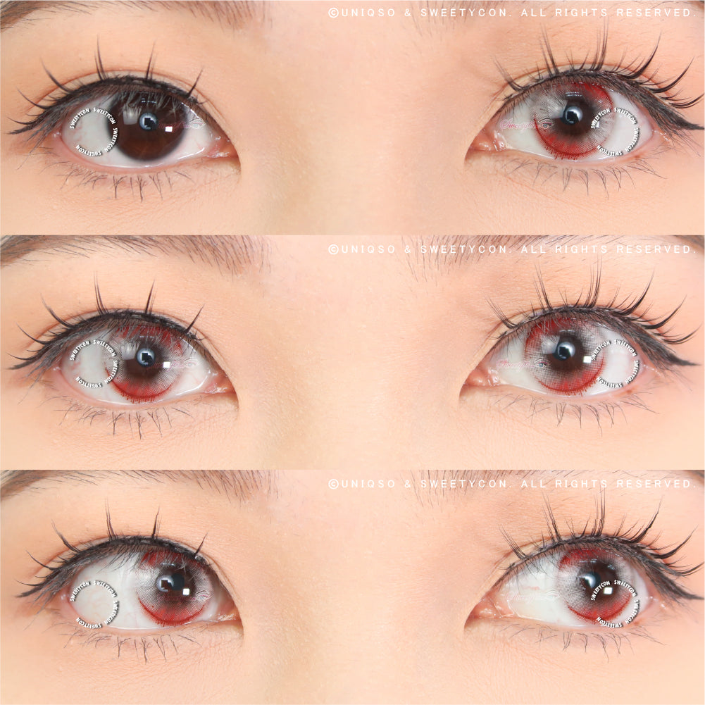 Sweety Crazy Witch Tears Red (1 lens/pack)-Crazy Contacts-UNIQSO Canada