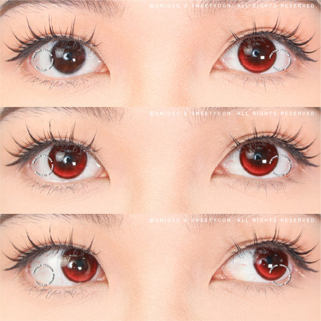 Sweety Crazy Fiery Red (1 lens/pack)-Crazy Contacts-UNIQSO