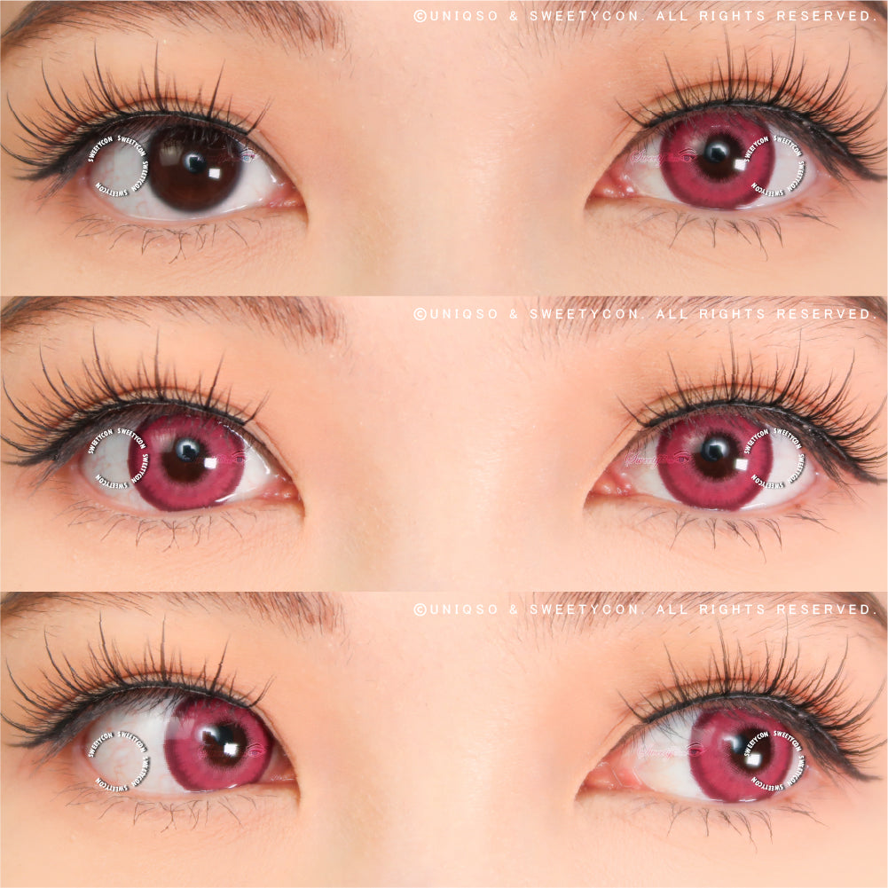 Sweety Halo Rose (1 lens/pack)-Colored Contacts-UNIQSO Canada
