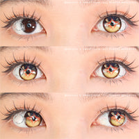 Sweety x Eyesinger Amber Star Crest (2 lenses/pack)-Colored Contacts-UNIQSO Canada