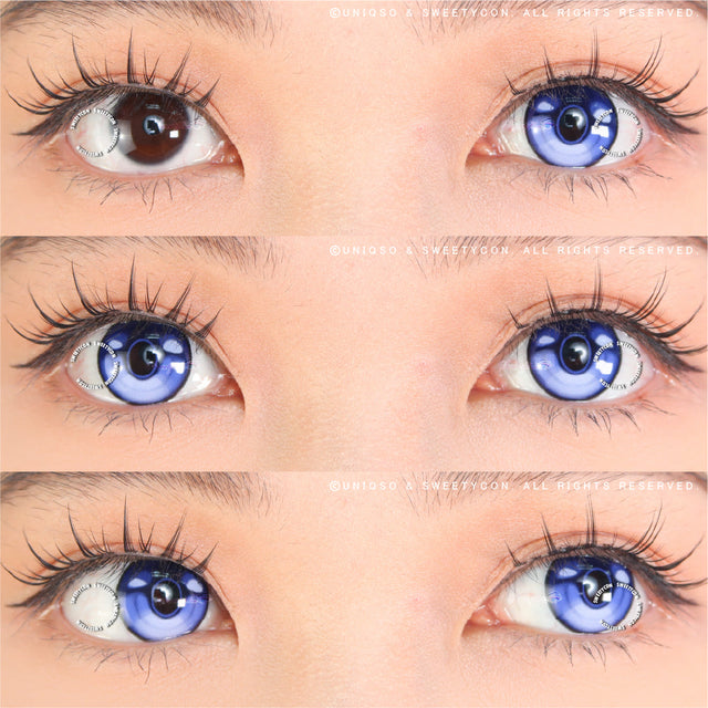 Sweety x Eyesinger Indigo Thunder Eye (2 lenses/pack)-Colored Contacts-UNIQSO Canada