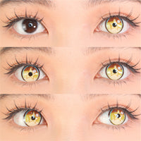 Sweety x Eyesinger Golden Starburst (2 lenses/pack)-Colored Contacts-UNIQSO Canada