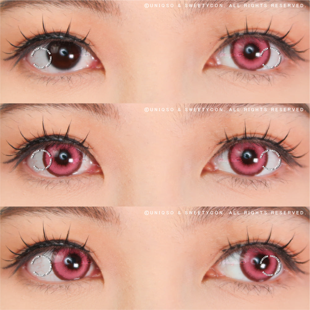Sweety Halo Pink (1 lens/pack)-Colored Contacts-UNIQSO Canada
