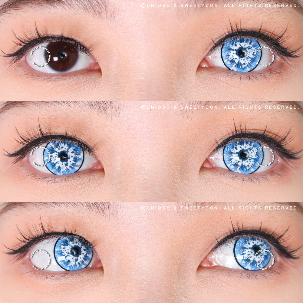 White Walker Rim Eye Contacts - Unleash Your Gojo Satoru Look