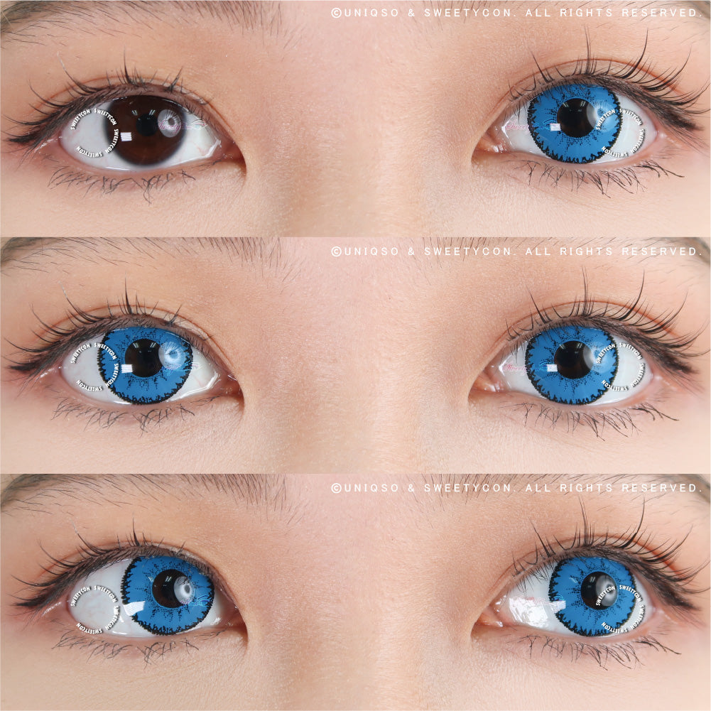 Sweety Devil Blue (1 lens/pack)-Colored Contacts-UNIQSO