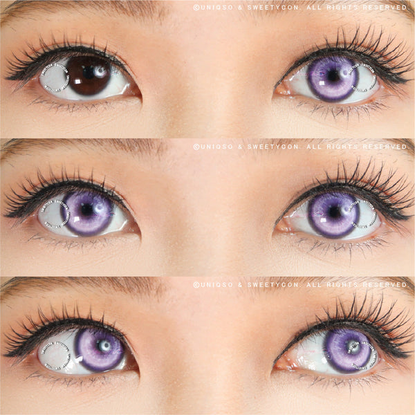 Sweety Koi Violet (1 lens/pack)-Colored Contacts-UNIQSO