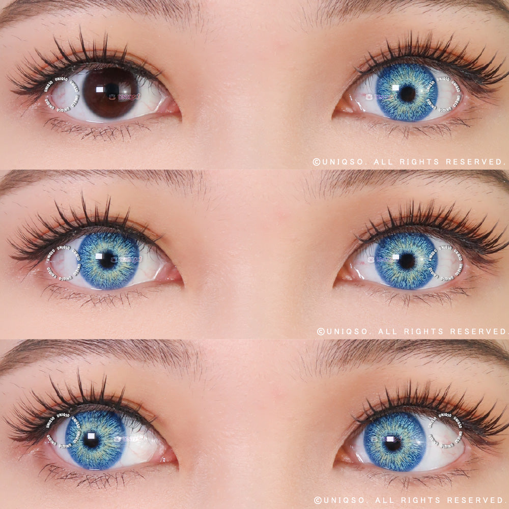 Urban Layer Santorini Blue (1 lens/pack)-Colored Contacts-UNIQSO