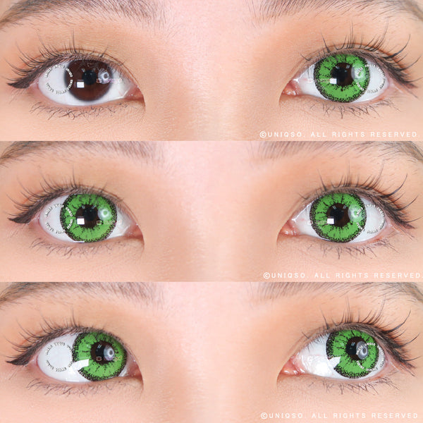 Kazzue Vivid Brilliant Green (1 lens/pack)-Colored Contacts-UNIQSO