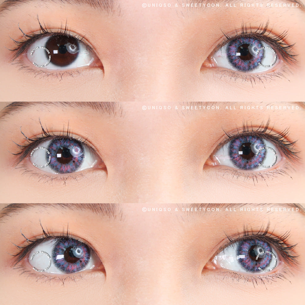 Sweety Aurora Violet (1 lens/pack)-Colored Contacts-UNIQSO