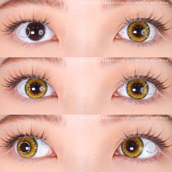 Sweety Poppy Yellow (1 lens/pack)-Colored Contacts-UNIQSO