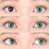 1 Day Sweety Star Tears Green (2 or 10 lenses/pack)-Colored Contacts-UNIQSO