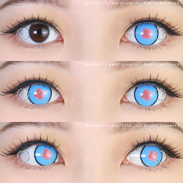 Sweety Fire Force Princess Hibana Blue Eye (1 lens/pack)-Colored Contacts-UNIQSO