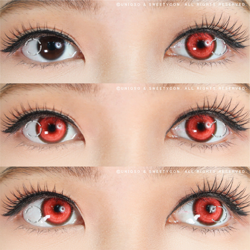 Sweety Koi Red (1 lens/pack)-Colored Contacts-UNIQSO