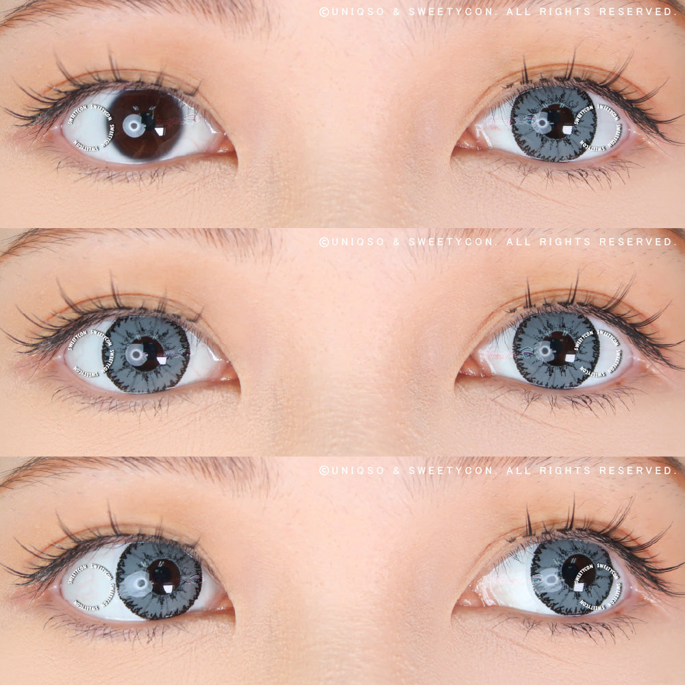 Sweety Devil Grey (1 lens/pack)-Colored Contacts-UNIQSO