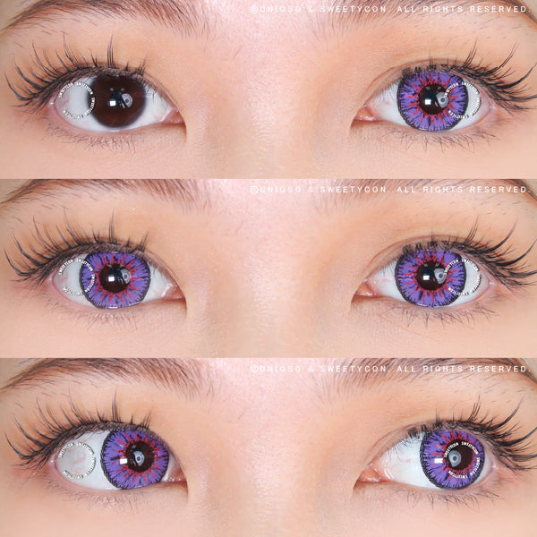 Sweety Candy Violet (1 lens/pack)-Colored Contacts-UNIQSO