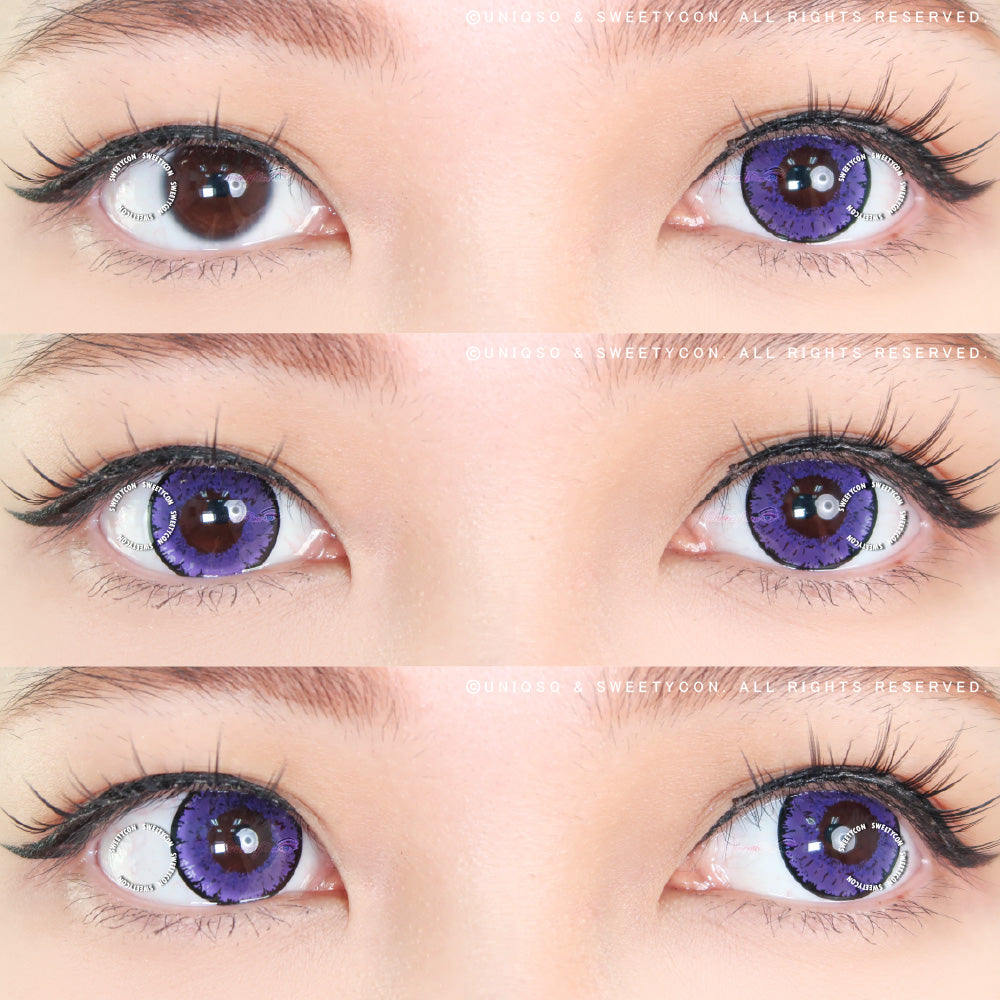 Sweety Queen Dark Violet (1 lens/pack)-Colored Contacts-UNIQSO