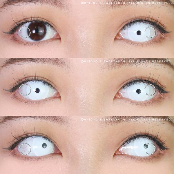 Sweety Crazy Mini S White (1 lens/pack)-Crazy Contacts-UNIQSO