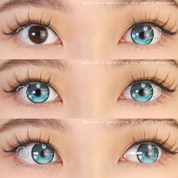 Sweety Anime 3 Gray (1 lens/pack)-Colored Contacts-UNIQSO