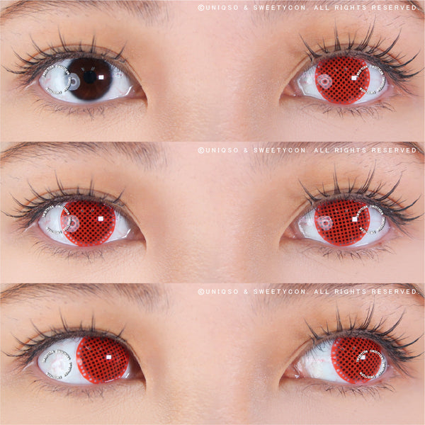 Sweety Crazy Red Screen/ Mesh (1 lens/pack)-Crazy Contacts-UNIQSO