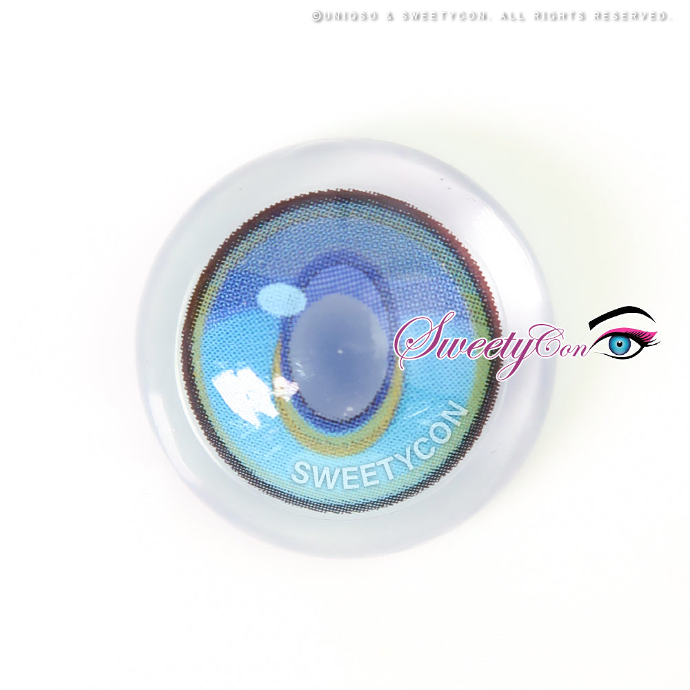 Sweety x Eyesinger Crystal Diamond Aqua (2 lenses/pack)-Colored Contacts-UNIQSO Canada