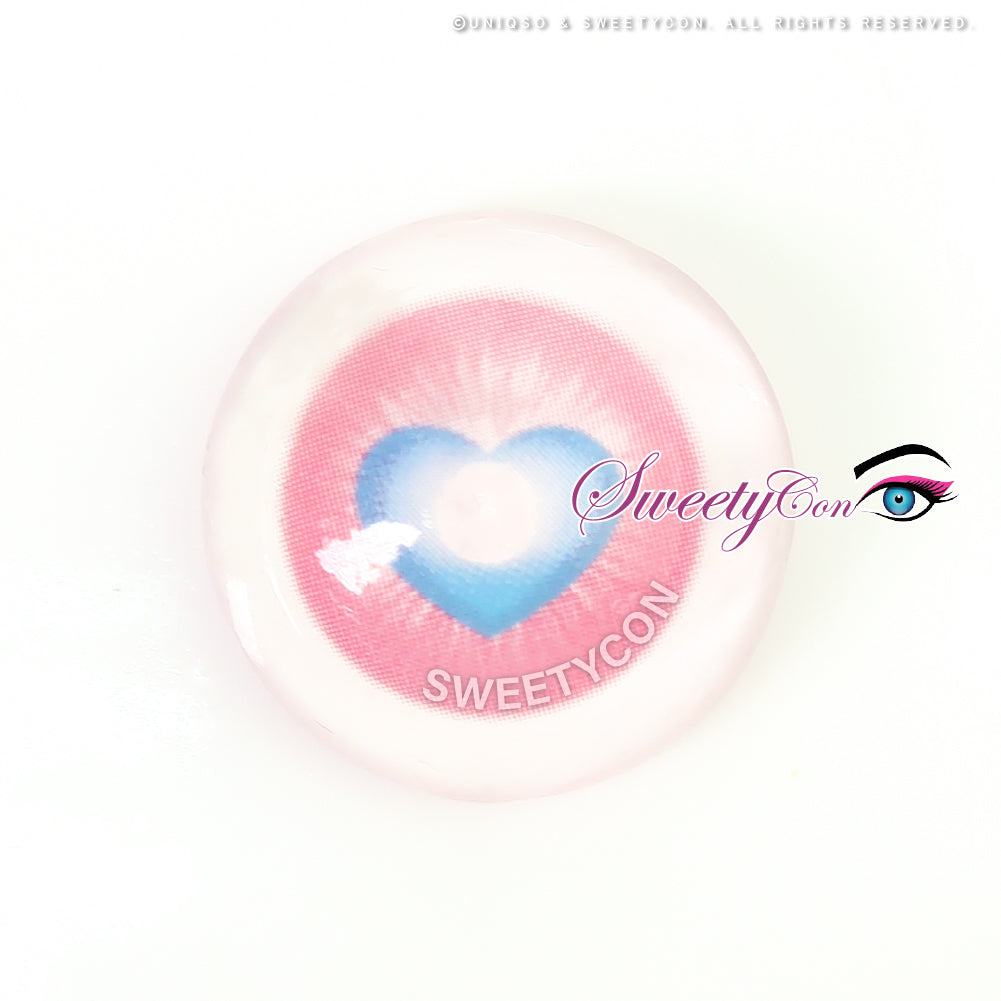 Sweety x Eyesinger Cupid Heart Pink (2 lenses/pack)-Colored Contacts-UNIQSO Canada