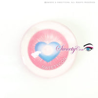 Sweety x Eyesinger Cupid Heart Pink (2 lenses/pack)-Colored Contacts-UNIQSO Canada