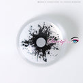 Sweety Mini Sclera Black Splash (1 lens/pack)-Mini Sclera Contacts-UNIQSO