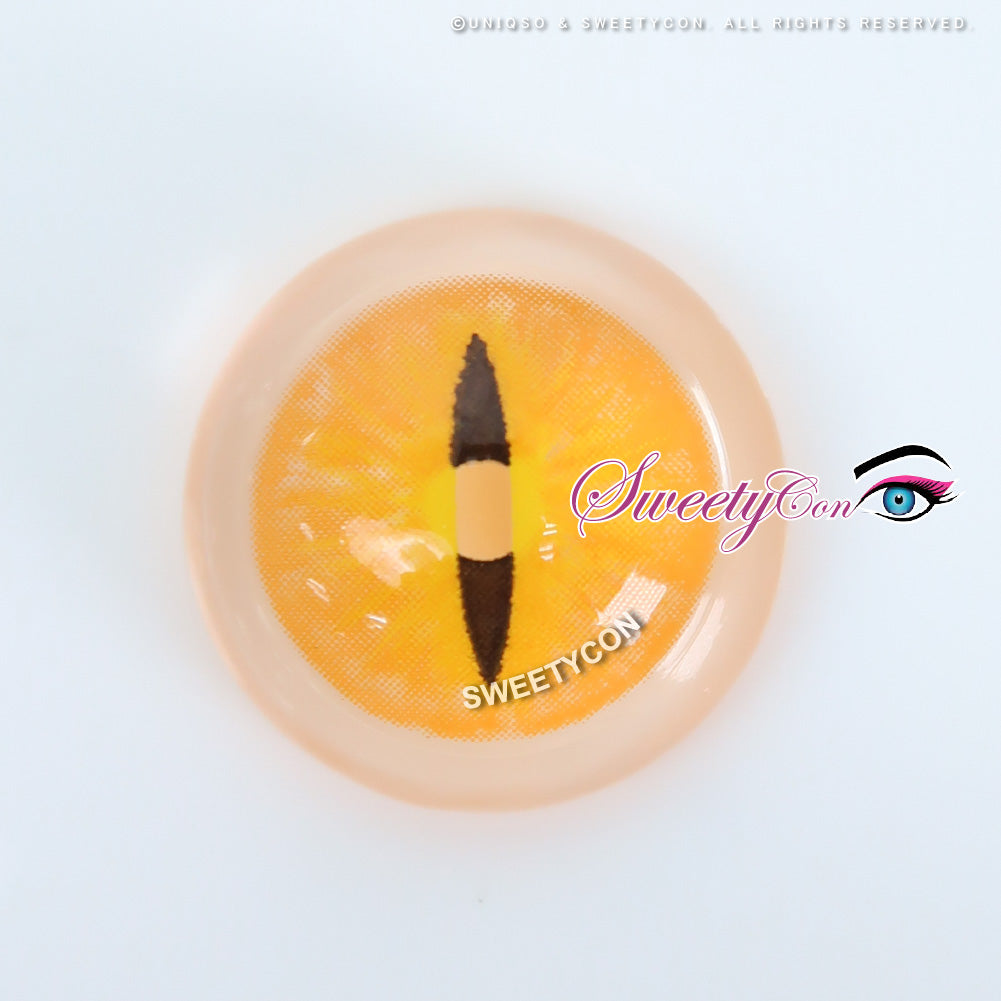 Sweety Crazy Orange Demon Eye / Cat Eye (New) (1 lens/pack)-Crazy Contacts-UNIQSO