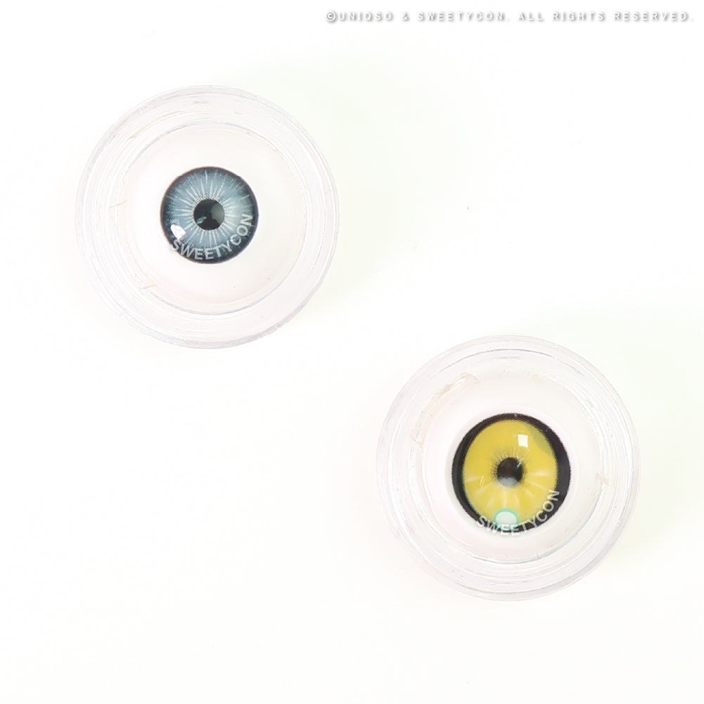 Sweety x Eyesinger Neon Eclipse Yellow (2 lenses/pack)-Colored Contacts-UNIQSO Canada