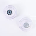 Kazzue Crazy Lens with Power - White Mesh (1 lens/pack)-Crazy Contacts-UNIQSO