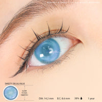 Sweety Delulu Blue (1 lens/pack)-Colored Contacts-UNIQSO