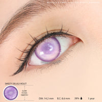 Sweety Delulu Violet (1 lens/pack)-Colored Contacts-UNIQSO