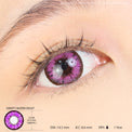 Sweety Akaten Violet (1 lens/pack)-Colored Contacts-UNIQSO