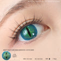 Sweety Crazy Dark Green Demon Eye / Cat Eye (New) (1 lens/pack)-Crazy Contacts-UNIQSO