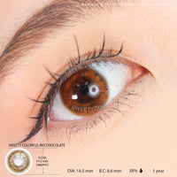 Sweety Colorful Rio Chocolate (1 lens/pack)-Colored Contacts-UNIQSO