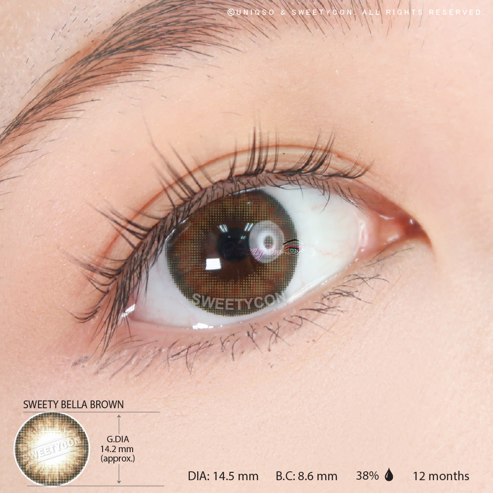 Sweety Bella Brown (1 lens/pack)-Colored Contacts-UNIQSO