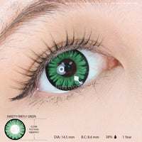 Sweety Firefly Green (1 lens/pack)-Colored Contacts-UNIQSO