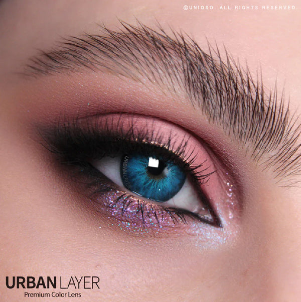 Urban Layer Amazon Blue (1 lens/pack)-Colored Contacts-UNIQSO