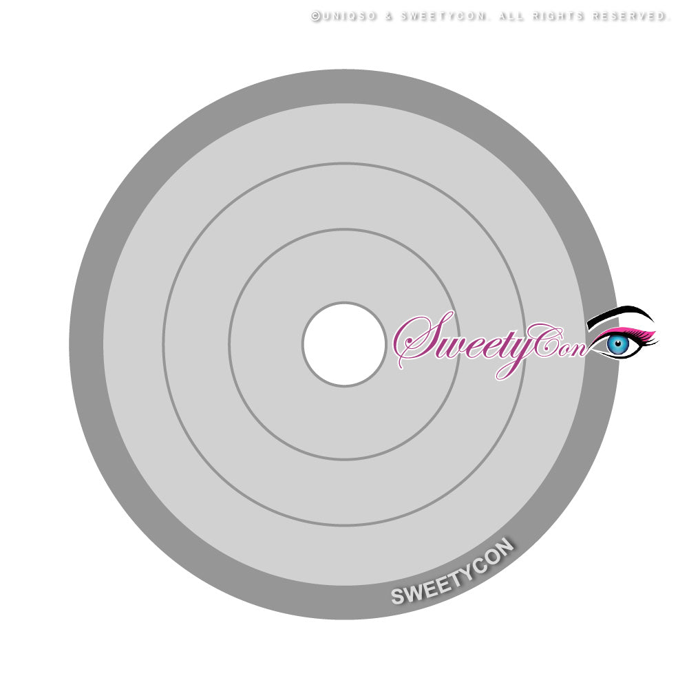 Sweety Rings Grey (1 lens/pack)-Colored Contacts-UNIQSO
