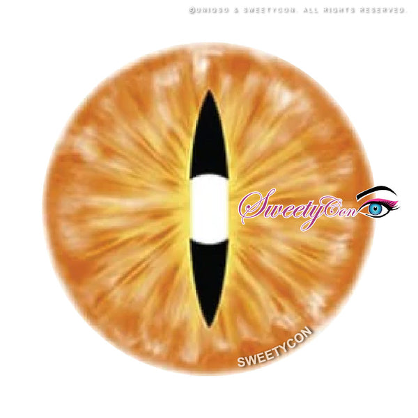 Sweety Crazy Orange Demon Eye / Cat Eye (New) (1 lens/pack)-Crazy Contacts-UNIQSO