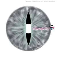 Sweety Crazy Gray Demon Eye / Cat Eye (New) (1 lens/pack)-Crazy Contacts-UNIQSO